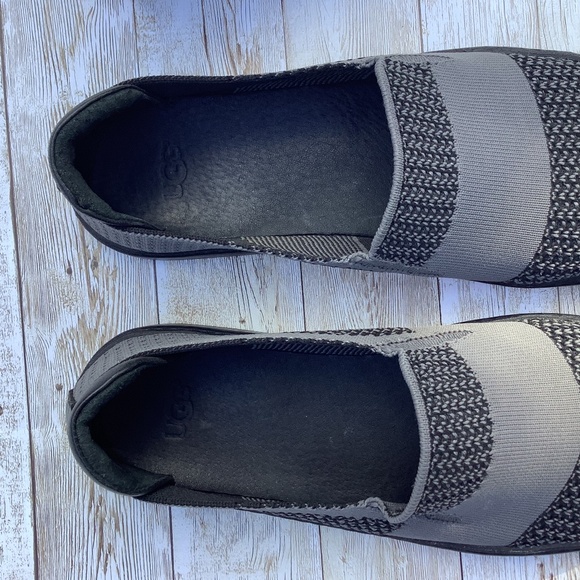 UGG Women's Sammy Slip On Black Gray Knit Hyper Weave Casual Sneakers Size 9.5 - Picture 11 of 13